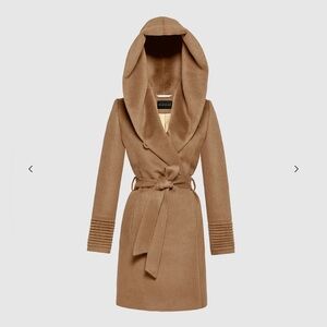 Sentaler baby alpaca coat. Small. Camel/Tan